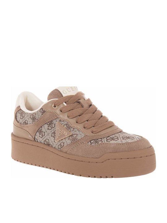 Guess Дамски Платформи Сникърси Тауп