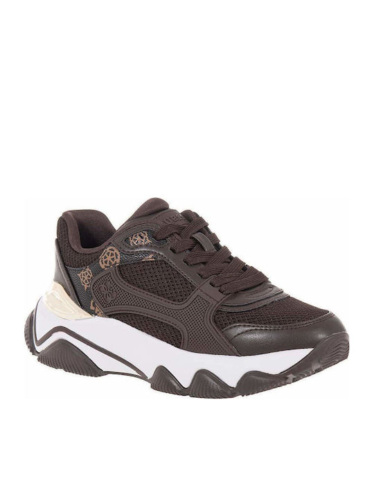 Guess Women's Chunky Sneakers Brown