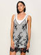 Summer Mini Evening Slip Dress Black
