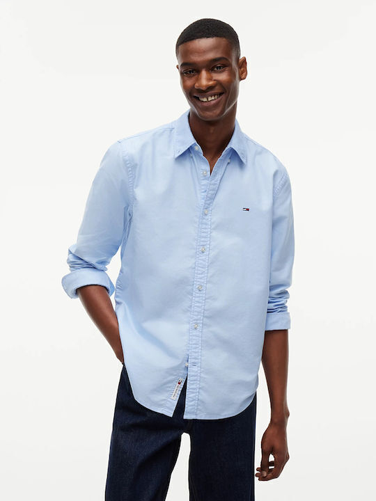Tommy Hilfiger Long Sleeve Cotton Shirt In Regu...