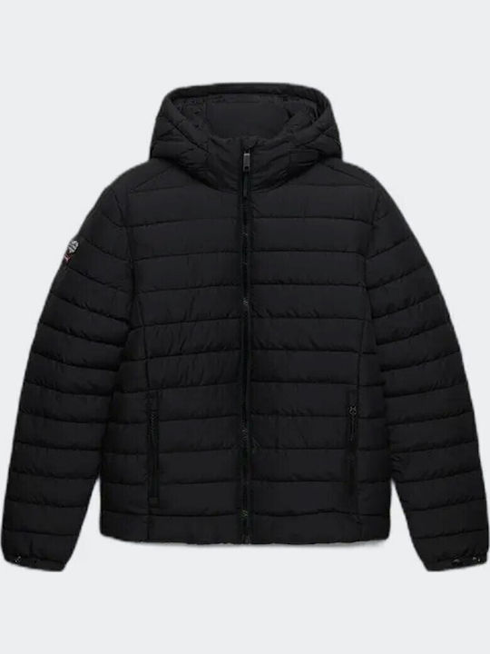 Superdry Fuji Зимно яке Puffer Черно