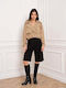Women's Beige Gabardine