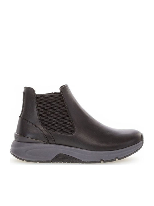 Gabor Leder Damen Stiefeletten Schwarz