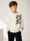 Kids Sweatshirt Ecru