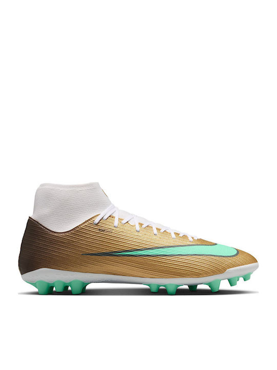 Nike Mercurial Superfly 11 Academy AG Football Shoes with Cleats Gold