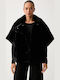 Short Women's Black Fur
