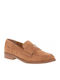 Leather Women's Loafers in Brown Colour