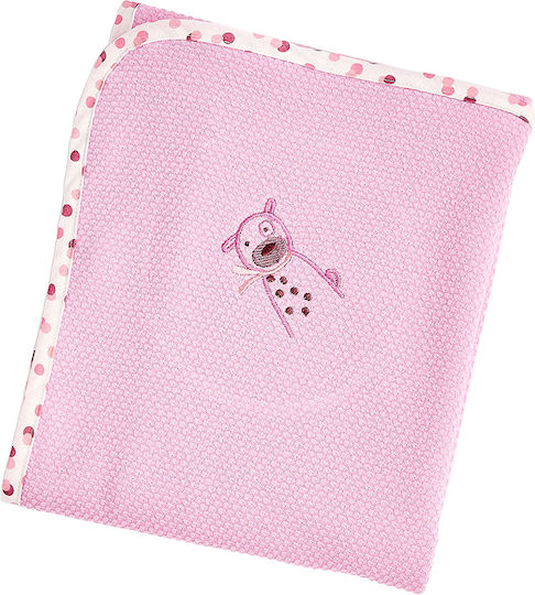 O Kosmos tou Morou Family Baby Underpad Pique Pink 80x80cm