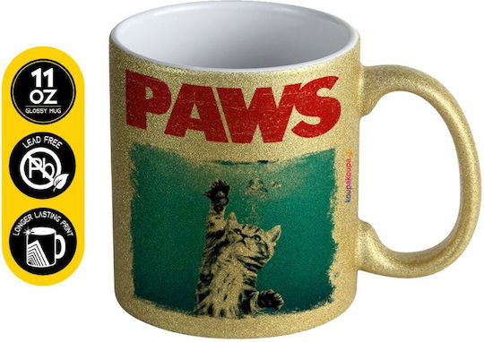 Koupakoupa Paws Ceramic Gold Mug 330ml