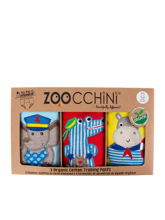 Zoocchini Σετ Παιδικά Βρακάκια 3τμχ Πολύχρωμα
