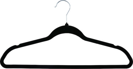 Alpina Switzerland Plastic Black Clothes Hangers for Pants 10 Pieces