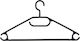 Alpina Switzerland Clothes Hanger for Pants Plastic Black 10 Pieces