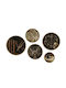 Frames Huhu Set 5 Pieces 693bse6163 Ø43.2 37.4 31.6 25.9 20cm Multi Wallity Round MDF Wood