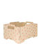 Ango Kinder-Spielzeugkiste Aus Holz Rosa 26,5x34,5x18,5cm 2Stücke