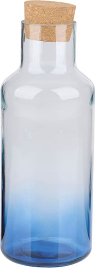 Alpina Appliances Glass Water Bottle With Transparent Cork Lid 1200ml