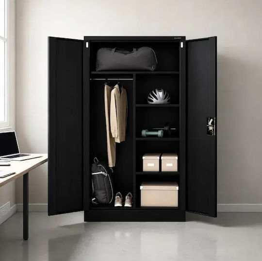 Double-leaf Metallic Cabinet 185x90x45 cm