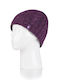 Beanie Unisex Σκούφος Πλεκτός σε Μωβ χρώμα