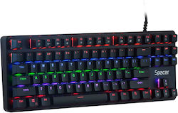 Spacer Immortal Tastatură de Gaming Mecanică Tenkeyless cu Comutatoare Outemu Blue și Iluminare RGB Engleză SUA