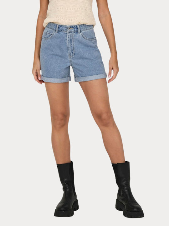 Only Pantaloni scurți din denim cu talie înaltă...
