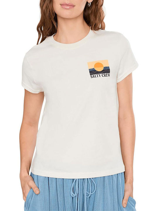 Salty Crew Γυναικείο T-shirt Off White
