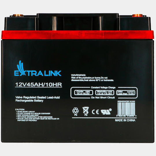 Extralink Μπαταρία UPS με Χωρητικότητα 45Ah και Τάση 12V