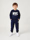 Kinder Sweatpants Set Mit Bluse Marineblau