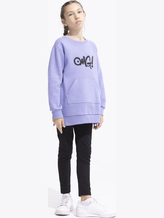 Kinderbekleidungssets mit Leggings Winter 2 Stück Flieder