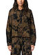 Long Sleeve Women's Shirt Brown Black Beige Floral