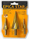 Epica Star Set of Conical Step Drills Ep-11170 Rl16904