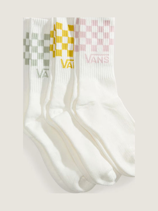 Vans Classic Check Crew Κάλτσες White 3Pack
