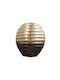 Artekko Decorative Metallic Vase Noble Gold 20.3x8.3xH23cm