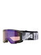 Alpina Ski- und Snowboardbrille für Erwachsene, Schwarz, mit polarisiertem Spiegelglas, Schwarz