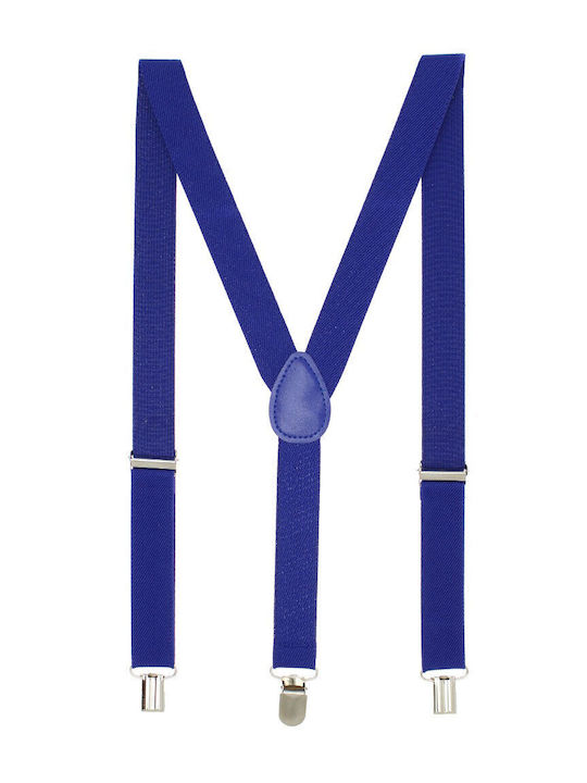Breteli Pentru Copii ButicCochet Cu Închizători Metalice Material Sintetic 25 Mm Albastre Br475