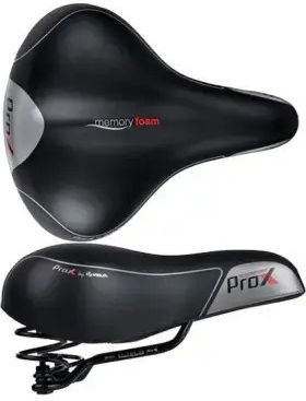 Pro-X Седло за велосипед Сиво 250 x 205 mm