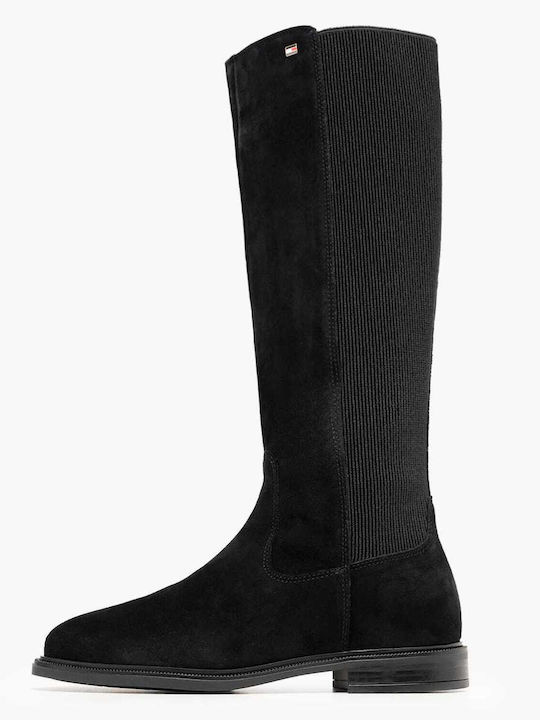 Tommy Hilfiger Suede Women's Black Boots