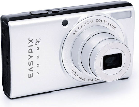 EasyPix ZoomX VX1372 Compact Camera 13MP Optical Zoom 6x White