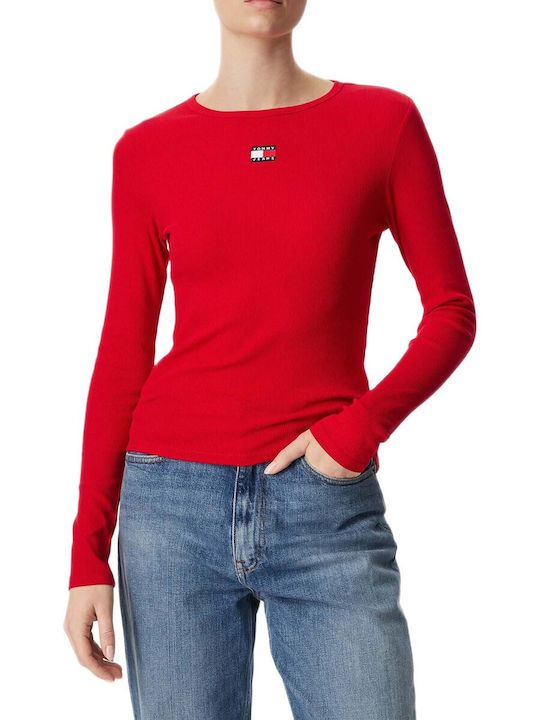 Winters Damen Baumwollbluse Langärmelig Rote