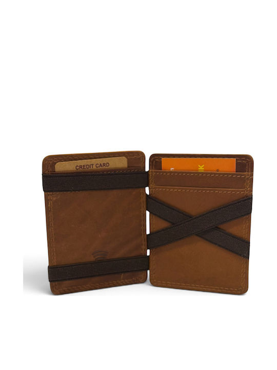 Hill Burry Leather Men's Wallet with RFID Brown