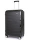 Newcom Large Hard Black Suitcase Height 71cm