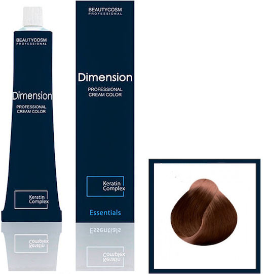 Dimension Hair Color Cream Νο 7.40 Ξανθό Χάλκινο, Επαγγελματική Βαφή Μαλλιών Με Σύμπλεγμα Πρωτεϊνών Κερατίνης, 100ml