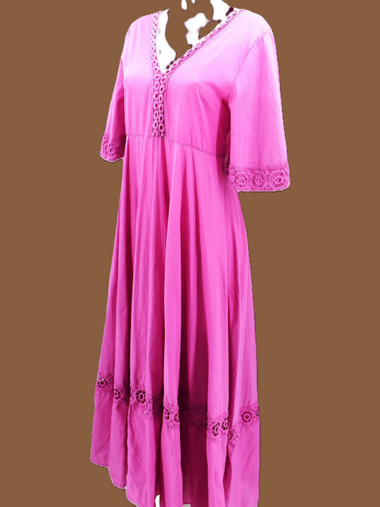 Damen Kaftan Paralia Lila Maxi Art-5122