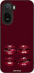 Sonique Diva Serie Xiaomi Redmi A7 Pro Rote Lippen Handyhülle
