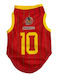 Replica Hundeshirts National Spanien 10 Rote Gelbe 180826-09