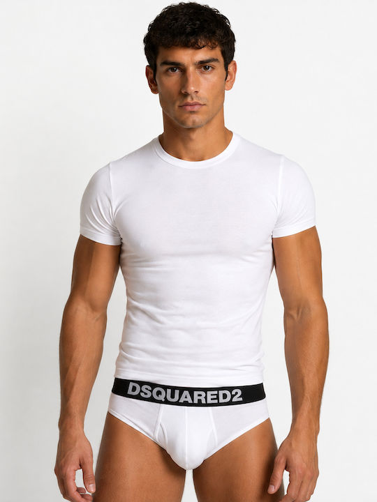 Dsquared2 Мъжка фланелка в Бял Цвят