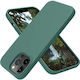 Green Back Cover Din Silicon Pentru iPhone 14 Pro Max