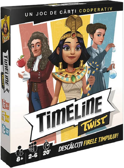 Επιτραπέζιο Παιχνίδι Timeline Twist για 2-6 Παίκτες 8+ Ετών (RO) Zygomatic