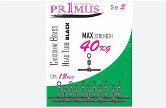 Sârme Split Ring Primus Cross Tube 12 Bucăți Culoare Black Mărime 7