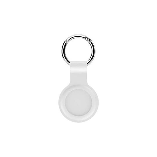 Hyperloq Neopro Silicone Keychain Case for AirTag in White Colour