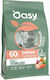 Oasy Dry Cat Food for Adult Neutered Cats with Sensitive Urinary Tract with Salmon 6kg