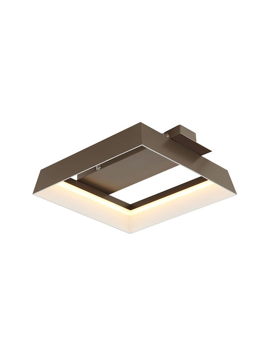 Globo Lighting Таванно Осветително Тяло Кафяво с Интегриран LED